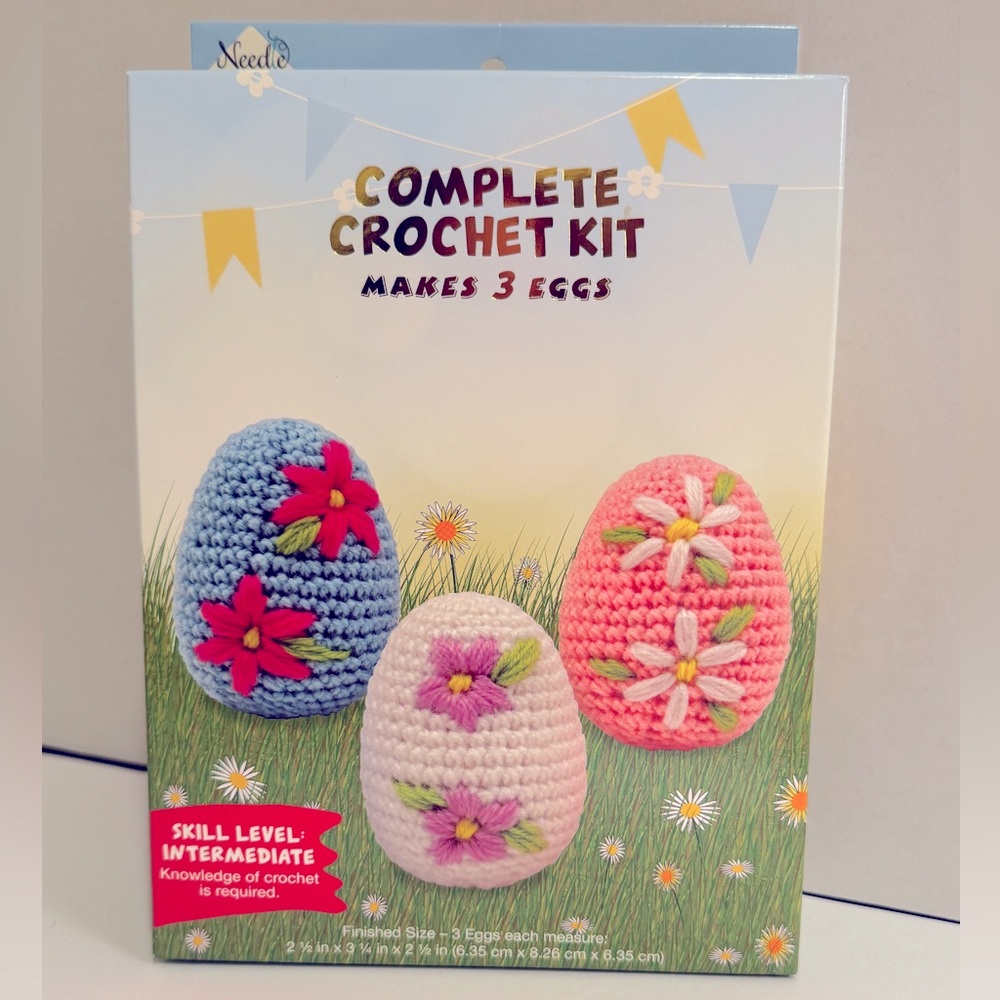 🌸 Adorable! Easter Eggs Crochet Kit - Intermediate Level